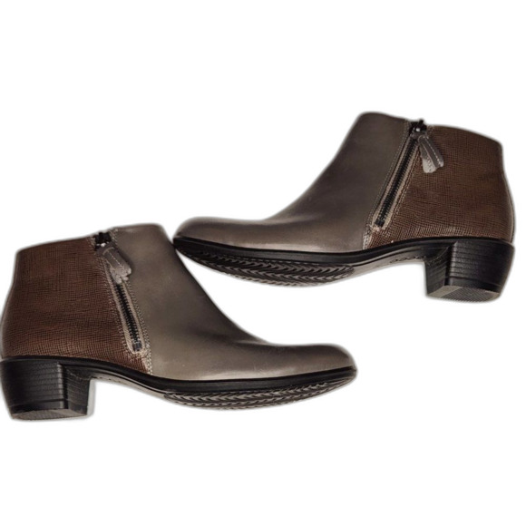 Ecco touch 36 warm grey leather boots, size EU38  EUC - Picture 5 of 7